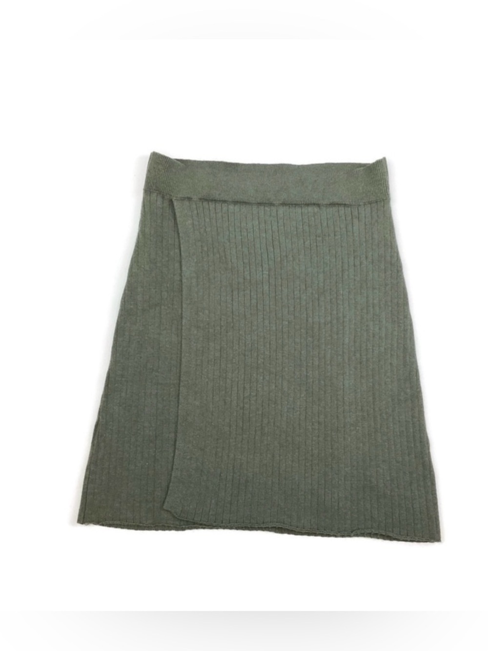 Free People Faux Wrap Ribbed Knit Sweater Skirt